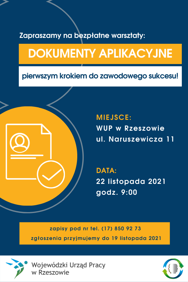 dokumenty aplikacyjne plakat