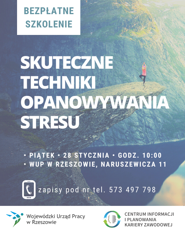 Grafika Warsztatów Techniki opanowywania stresu